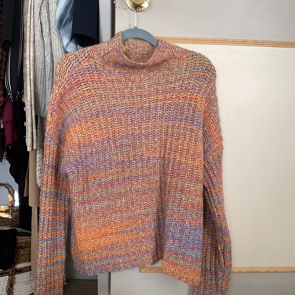 large women’s multicolored sweater